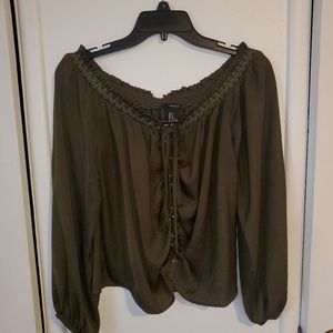 Olive Green F21 top